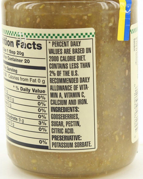 Hafi Pack 14.1-ounce (Pack 3) Variety Preserves Lingonberry, Wild Cloudberry, Gooseberry Jars