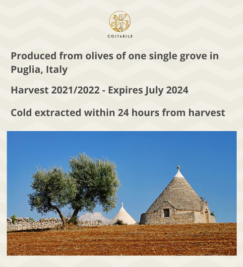 100% Orange and Garlic Infused Extra Virgin Olive Oil from Puglia. All-natural olive oils. Italian. COSTABILE