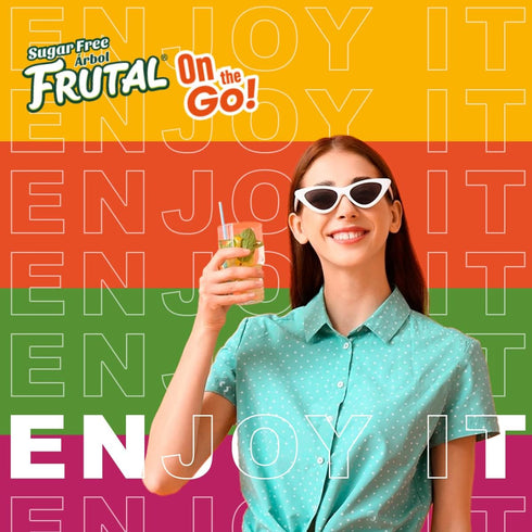 (30 Count Packs) Frutal On-The-Go! | Powdered Drink Mix Citrus Punch Flavored - Sugar Free! of Stick