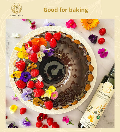 8.45 Oz. Butter Flavored Olive Oil from Italy - Organic Extra Virgin Butter Olive Oil Ideal for Baking, Cooking