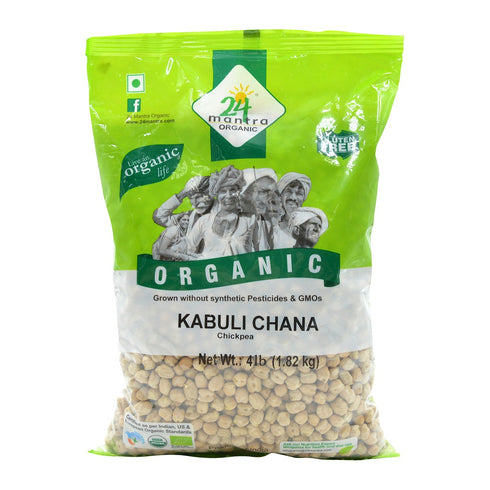 24 Mantra Organic 24 Mantara Kabuli Chana - 4 Lb,, (), White