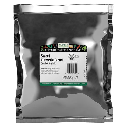 Frontier Co-op Organic Sweet Turmeric Blend, 1lb Bulk Bag - Warm Spice