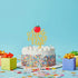 LILIPARTY Summer Glitter An Apple of Our Eye Cake Topper Baby Girls Boys First Birthday Cake Decor, Fruits Theme Baby