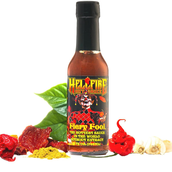 Hellfire Hot Sauce Fiery Fool - Extreme Hot Sauce without Extract, Featured