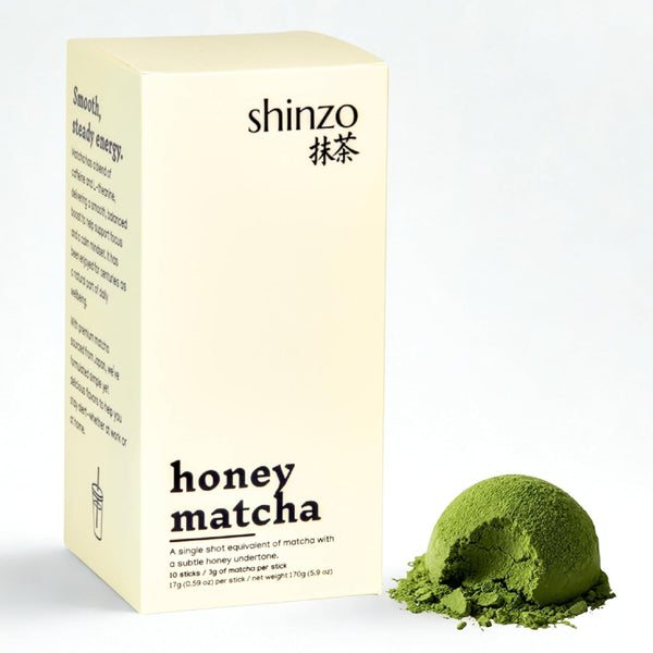 Shinzo - Honey Matcha | Premium Flavored Japanese Matcha | Single Serve