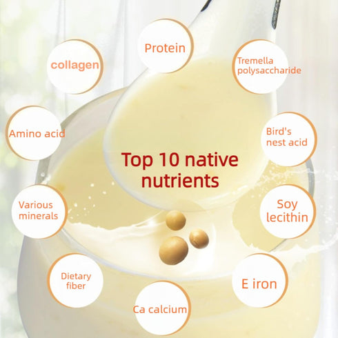 500g Bird's Nest Tremella Soybean Milk Powder Pure Brewing Instant Nutritious Breakfast