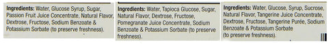 3 Count Amoretti Premium Martini Cocktail Mix Exotic Minis, Tangerine, Pomegranate and Passion Fruit