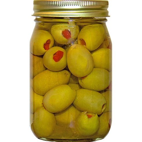 Arndts Fudgery DBA The Amish-Buggy 16 oz. Stuffed Large Olives - Choose Two Jars (Sun Dried Tomato Stuffed Olives)