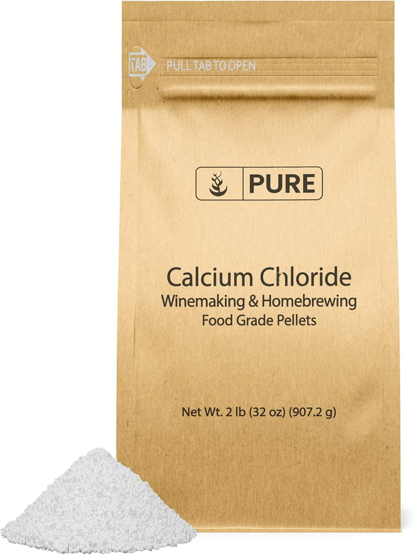 Pure Original Ingredients Calcium Chloride, 2 lb, Food Safe for Wine Making and Cheese