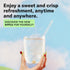 B3, B5 24 Waterdrop Hydration Cubes with Vitamin C, & Electrolytes, Apple Flavor, Flavored Water Enhancer Electrolyte