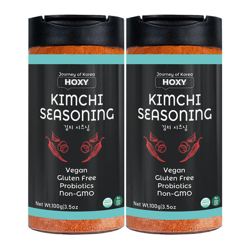 HOXY Journey of Korea Kimchi Seasoning Mix, 3.5 oz - ORIGINAL Spicy, Vegan, Gluten Free, BBQ Dry Rub