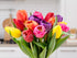 15 Stargazer Barn Stem Rainbow Tulips Bouquet Mothers Day Flowers for Mom Fresh Flower Delivery, Farm Fresh, Hand-Tied