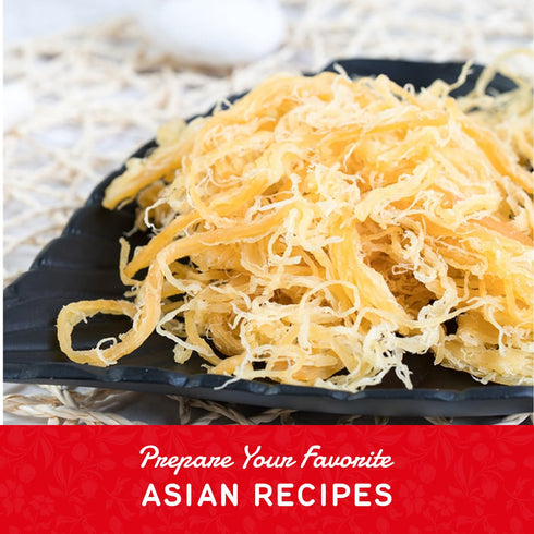 Shirakiku Prepared Shredded Squid, Saki Ika Plain Flavour, 8 oz, Low-Fat Seafood Snack