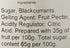 12oz (Pack 1) Mrs Bridges Blackcurrant Preserve, Made in Scotland, Jar