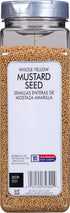 22 oz 22 McCormick Culinary Whole Yellow Mustard Seed, - One Ounce Container of Yellow Mustard Seeds, Perfect