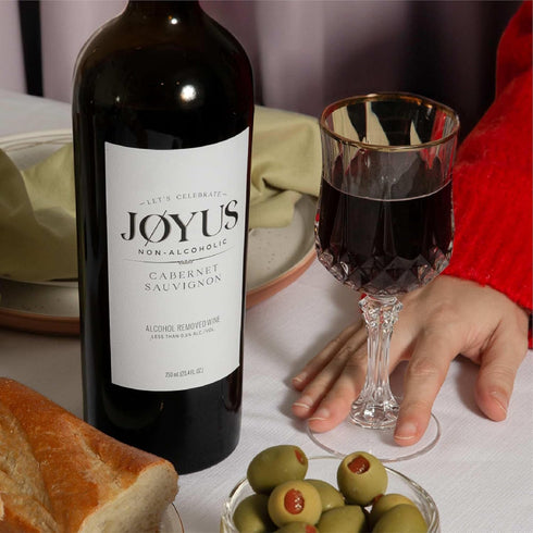 750 ml (1 Joyus Non-Alcoholic Red Wine, Cabernet Sauvignon, Award Winning Best In Class Dealcoholized Wine, Complex