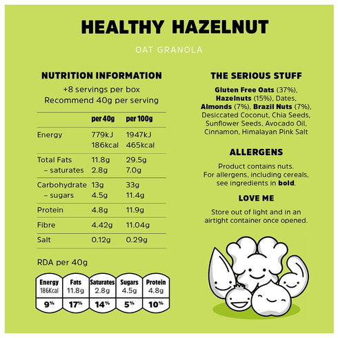 Rollagranola Healthy Hazelnut Granola
