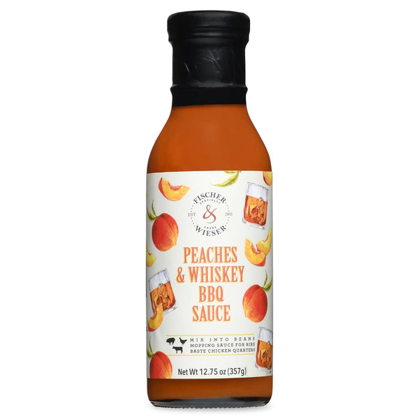 Fischer & Wieser Peaches & Whiskey BBQ Sauce, 12.75 Oz. (2 Pack)