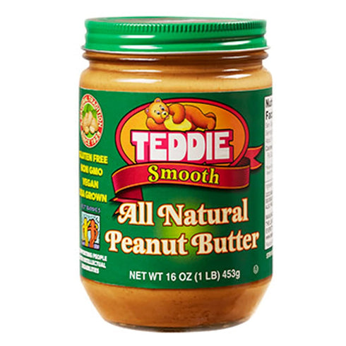 Teddie All Natural Old Fashion Smooth Peanut Butter (Pack of 3)