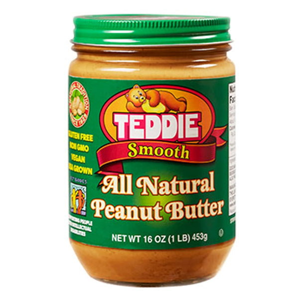 Teddie All Natural Old Fashion Smooth Peanut Butter (Pack of 3)