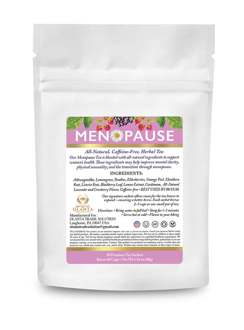 Generic 20 Menopause Support Tea, Menopause relief, Hormone Balance for Women, Licorice Root, Blackberry Leaf, Cardamom