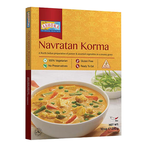 Ashoka Indian Meals 1932, Vegetarian Entry, Mixed Vegetables & Cheese, All-Natural Heat