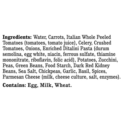 16oz, Rao's Homemade Vegetable Minestrone Soup, Real Vegetables, Traditional Italian Heat and Serve Soup