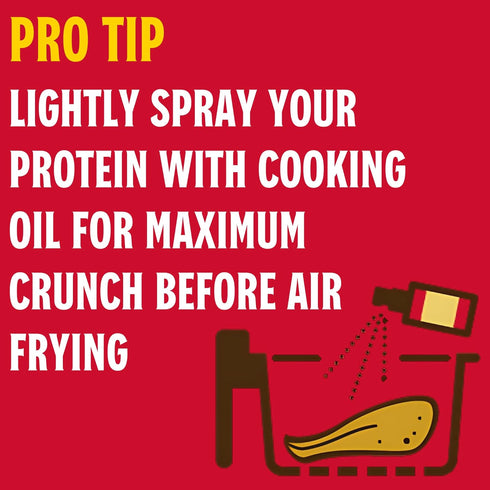 5 oz (Pack 6) 2 lbs Louisiana Fish Fry, Air Fryer Chicken Coating Mix, of Each Box Coats of Chicken - Easy to Cook Air