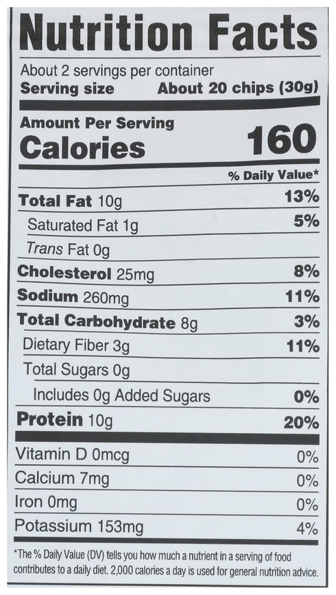 2.25 Oz Wilde Brands Sea Salt Vinegar Chicken Chips