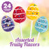 24 Count, Easter Eggs Lollipops with Natural Colors Individually Wrapped Candy Pops, Egg Shaped Lollipops For Baskets