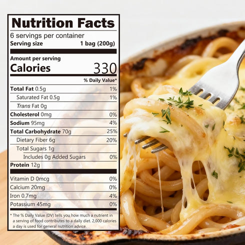 SUNGIVEN 1 Pack 6 Fresh Udon Noodles Thick Vegan Low Sodium High Fiber Instant Noodles Ready in Minute No Cholesterol