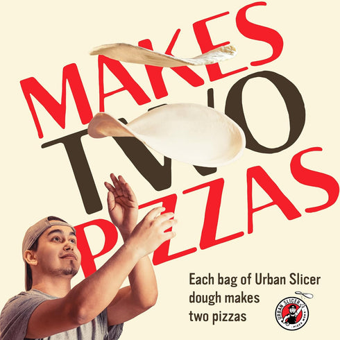13.2 oz. 3 Pack 6 Urban Slicer Pizza Worx - Epic Deep Dish Pizza Dough - At-Home Pizza Making Kit for Authentic Hearty
