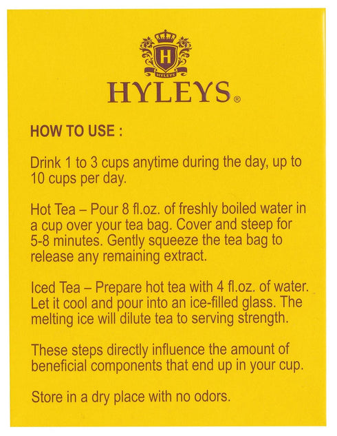 Hyleys Turmeric Tea - Assorted Flavors - 42 Tea Bags, Wellness Herbal Supplement