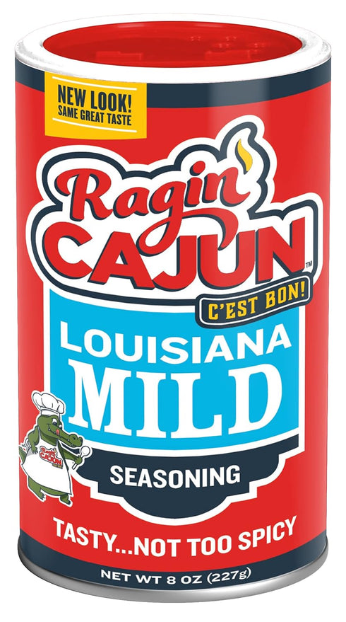 Mild Cajun Seasoning 8 oz (2) + Original Cajun Seasoning 8 oz (2) Variety Pack Ragin' Cajun