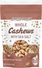 JMSPACK - Whole Cashews with Sea Salt, 16 Ounces (1 Lb)