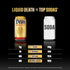 12 Oz (Pack 12) Liquid Death Soda-Flavored Sparkling Water - Grave Fruit (Grapefruit Flavor), Less Sugar*, Huge Flavor