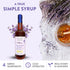36 oz Lavender Honey Simple Syrup for Coffee, Cocktails, Tea, Matcha - Clean Simple Syrup with Real Lavender & Honey