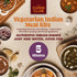 Pack 3 The Cumin Club Indian Meal Kit - Paneer Tikka Masala, Methi Matar Malai, Dal Makhani - Instant Meals Effortless