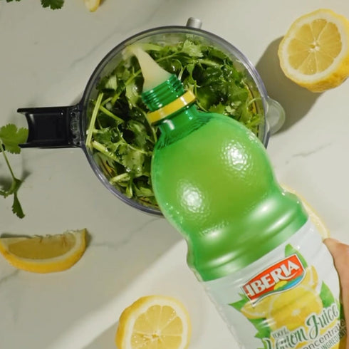 100% 32 oz (Pack 4) Iberia Lemon Juice from Concentrate, fl