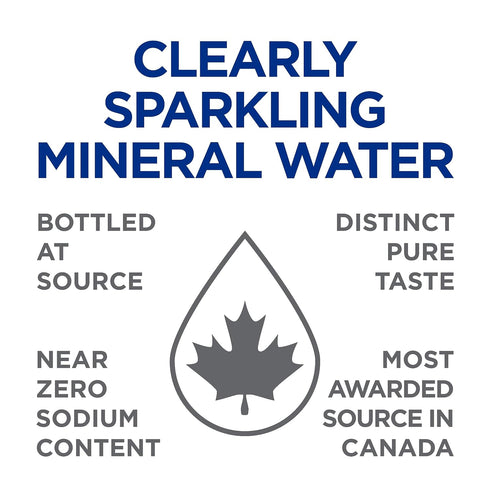 1 (12 325mL) Clearly Canadian Clearly Sparkling Grapefruit Essence Unsweetened Flavored Sparkling Mineral Water, Zero