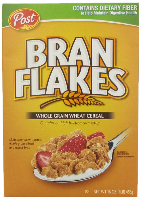 Bran Flakes Post Cereal, 16 oz