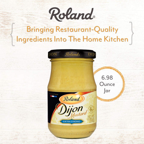 6.98 Roland Foods Extra Strong Dijon Mustard, Specialty Imported Food, Ounce Jar