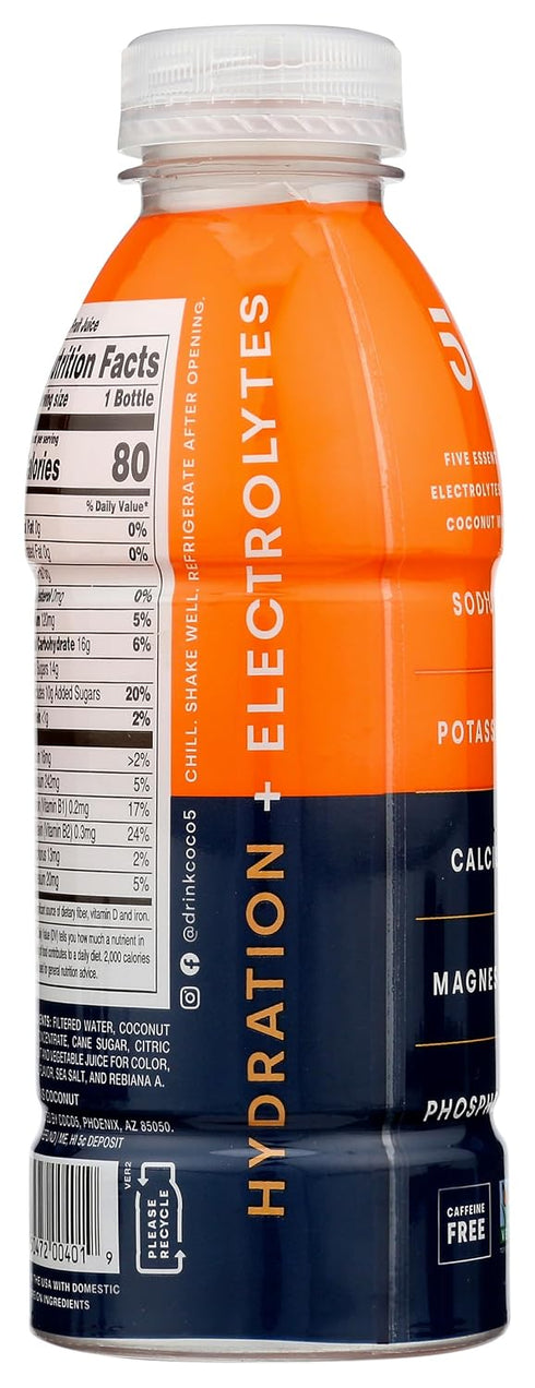 Coco5, 16.9 Oz Coconut Drink Citrus Splash, Fl