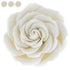 3 Inches, 3 Count Global Sugar Art Rebecca Rose Sugar Cake Flowers, White by Chef Alan Tetreault