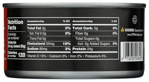 Albacore 12 oz Crown Prince Tuna, In Water, No Salt