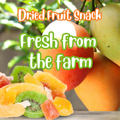 5 Lbs Tropical Deluxe Dried Mixed Fruit - by Its Delish, Bulk Bag | Healthy Snacks for Adults | Fresh Snack Mix Dry