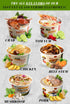 9 55g SIMPLY FOOD Instant Vietnamese Beef Stew Glass Noodles (Min B Kho T) - BOWLS/ each Delicious, Clear Glass