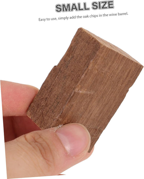 COLLBATH 50g Aging Red Wine Oak Chips Enhancing Aroma Wooden Cubes for Home Brewing Random Shapes for Flavor
