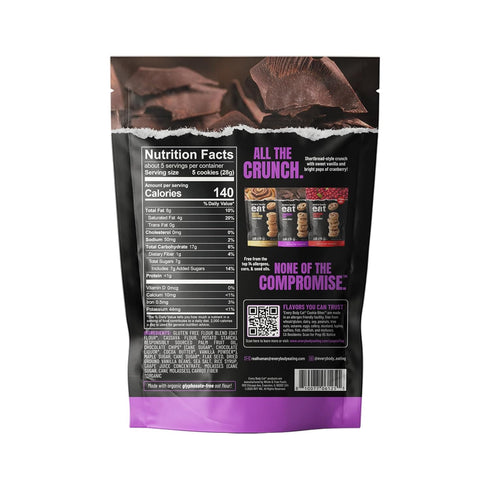 5 Every Body Eat Crunchy Cookie Bites, Chocolate Chip - Gluten Free, Dairy Free, Vegan Snack Cookies, Ounce
