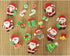 Set of 48 Wafer Edible Cupcake Toppers for Christmas Cake Decoration